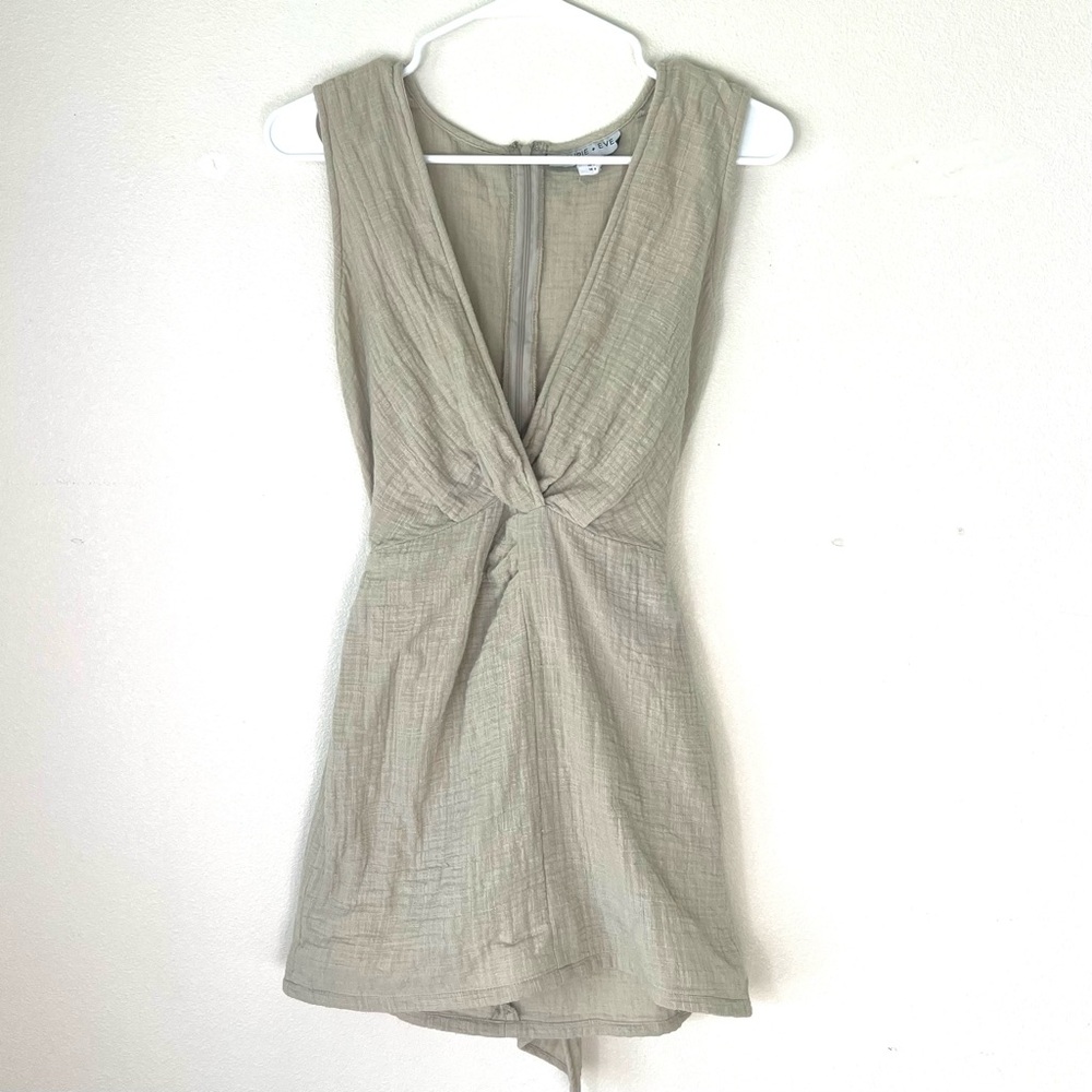 Maurie + Eve In Love deep v mini dress